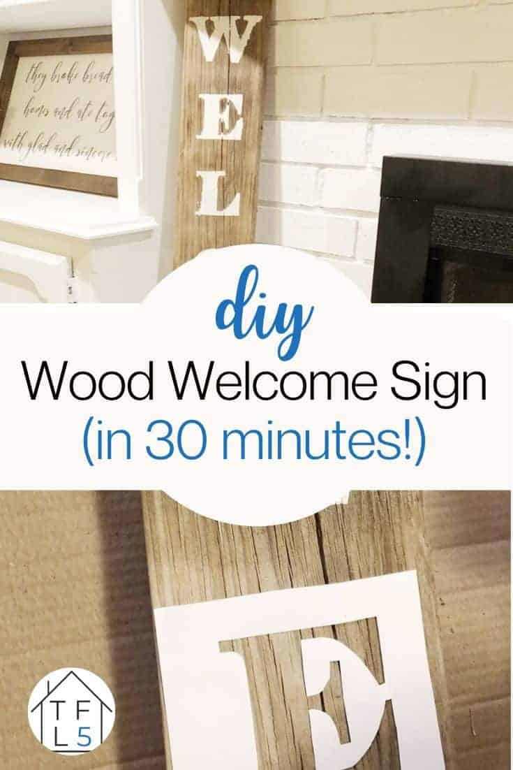 Easy DIY Stencil Wood Sign Dori Turner Interiors