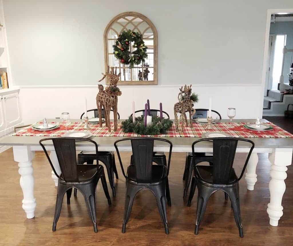 Christmas tablescape love