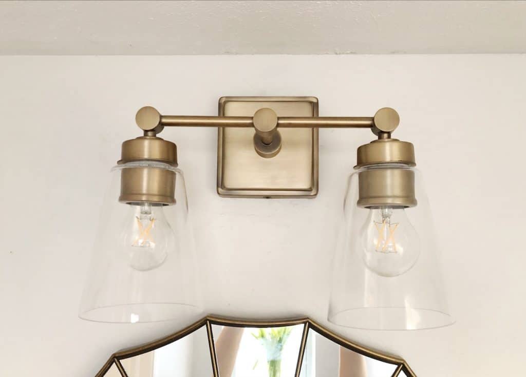 antique bronze vanity light