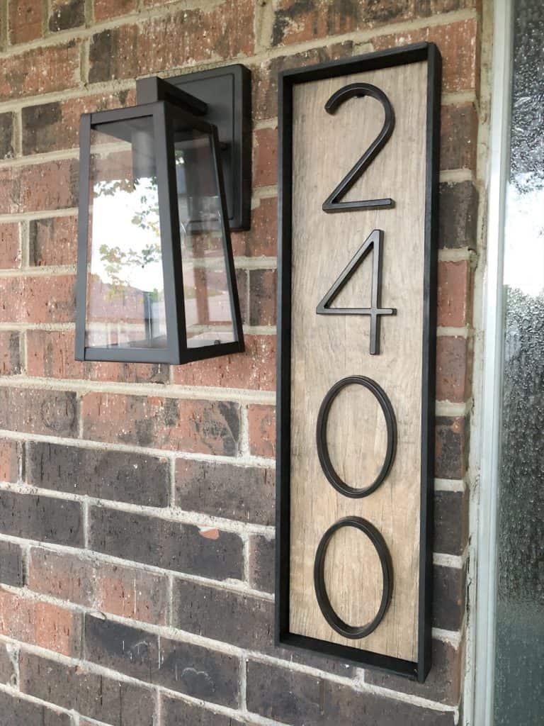 address sign