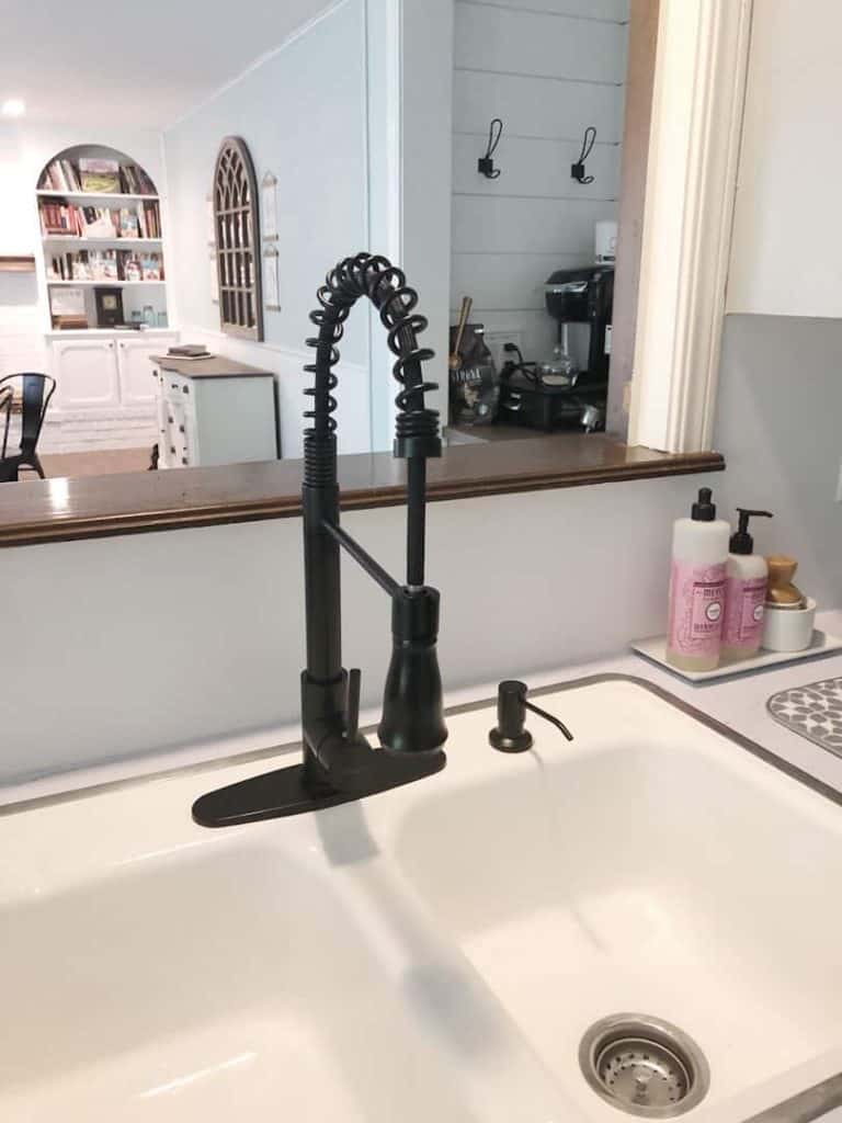 sink with new faucet