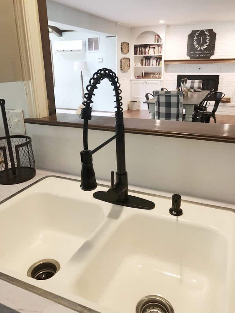 resurfaced kitchen sink