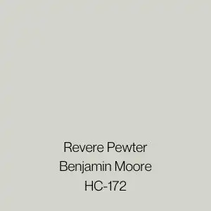 Revere Pewter Paint Sample by Benjamin Moore (HC-172) | Peel & Stick Paint Sample