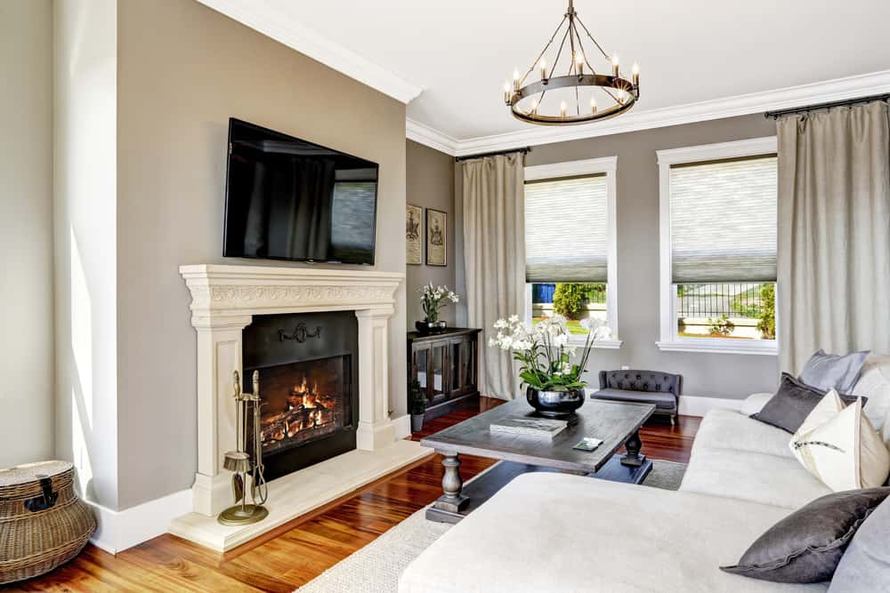 Accent Wall Ideas with a Fireplace