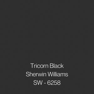 Tricorn Black Sherwin Williams Paint Color Review 1