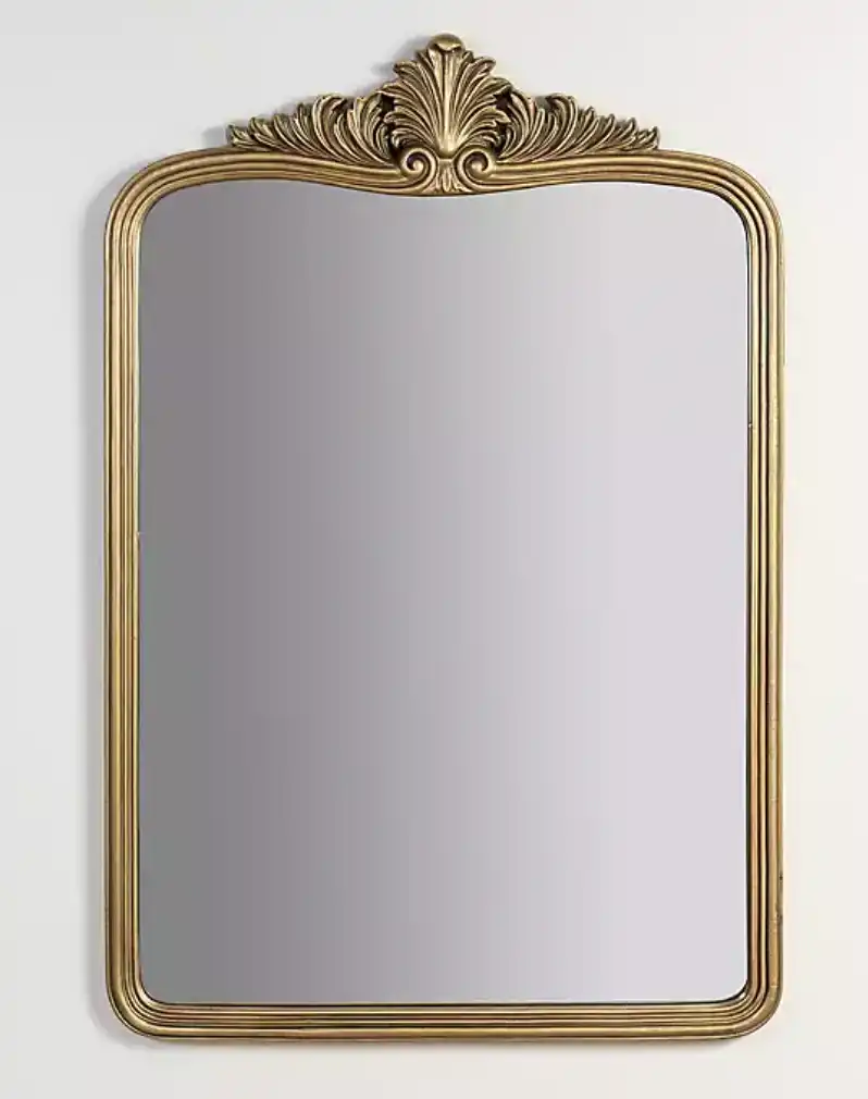 Antique Gold Victoria Scroll Mirror