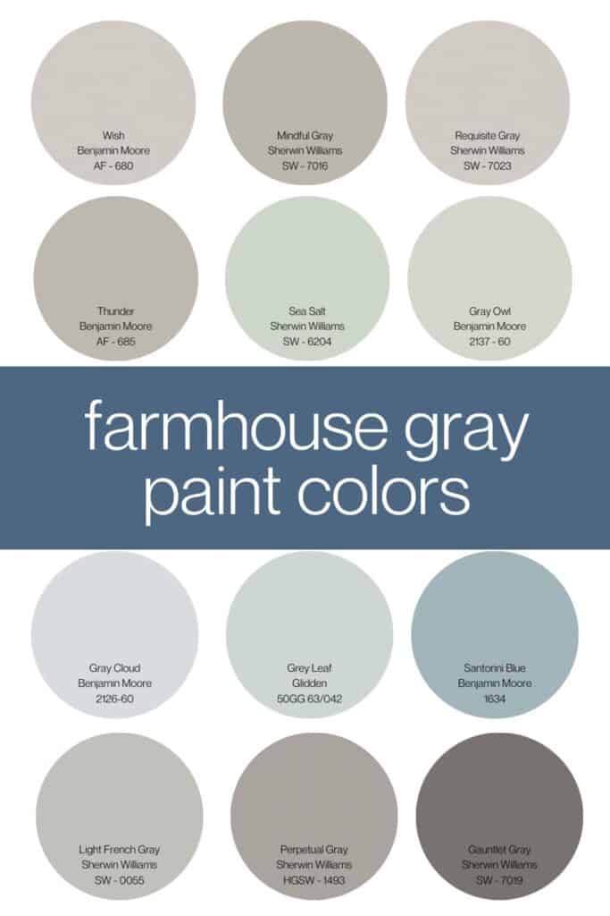 farmhouse gray paint colors