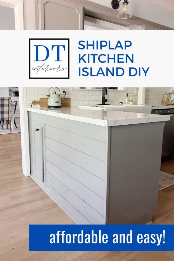 Easy DIY Shiplap Kitchen Island for $40 2