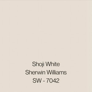 Shoji White paint sample