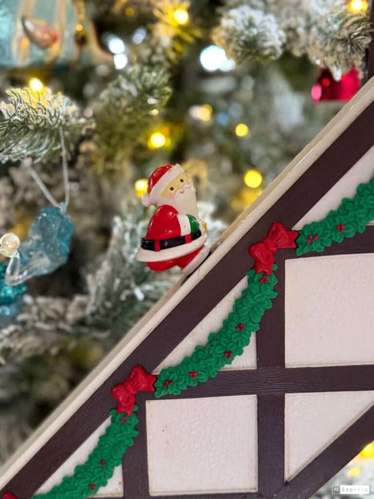 Santa Claus on ski lift