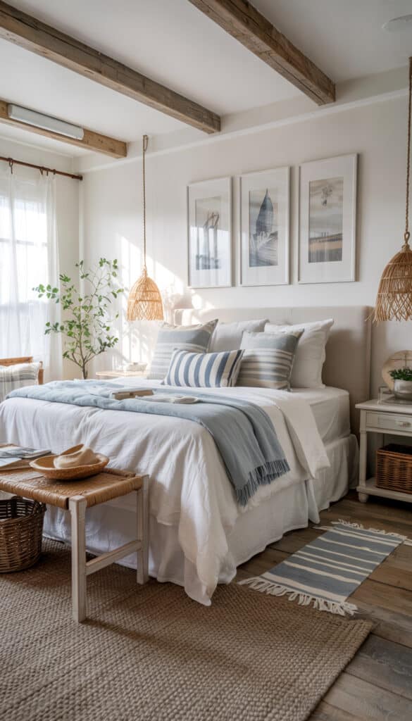 Cozy Coastal Bedroom Inspiration: How to Create a Relaxed Beachy Retreat 5