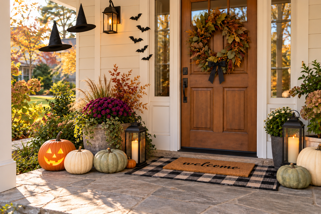 Fall Front Porch Decor That Transitions From Halloween to Thanksgiving 1